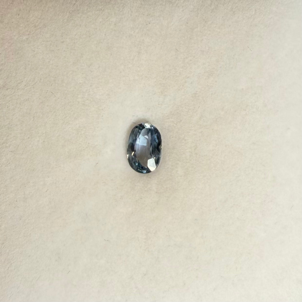 0.75ct Light Blue Oval Sapphire