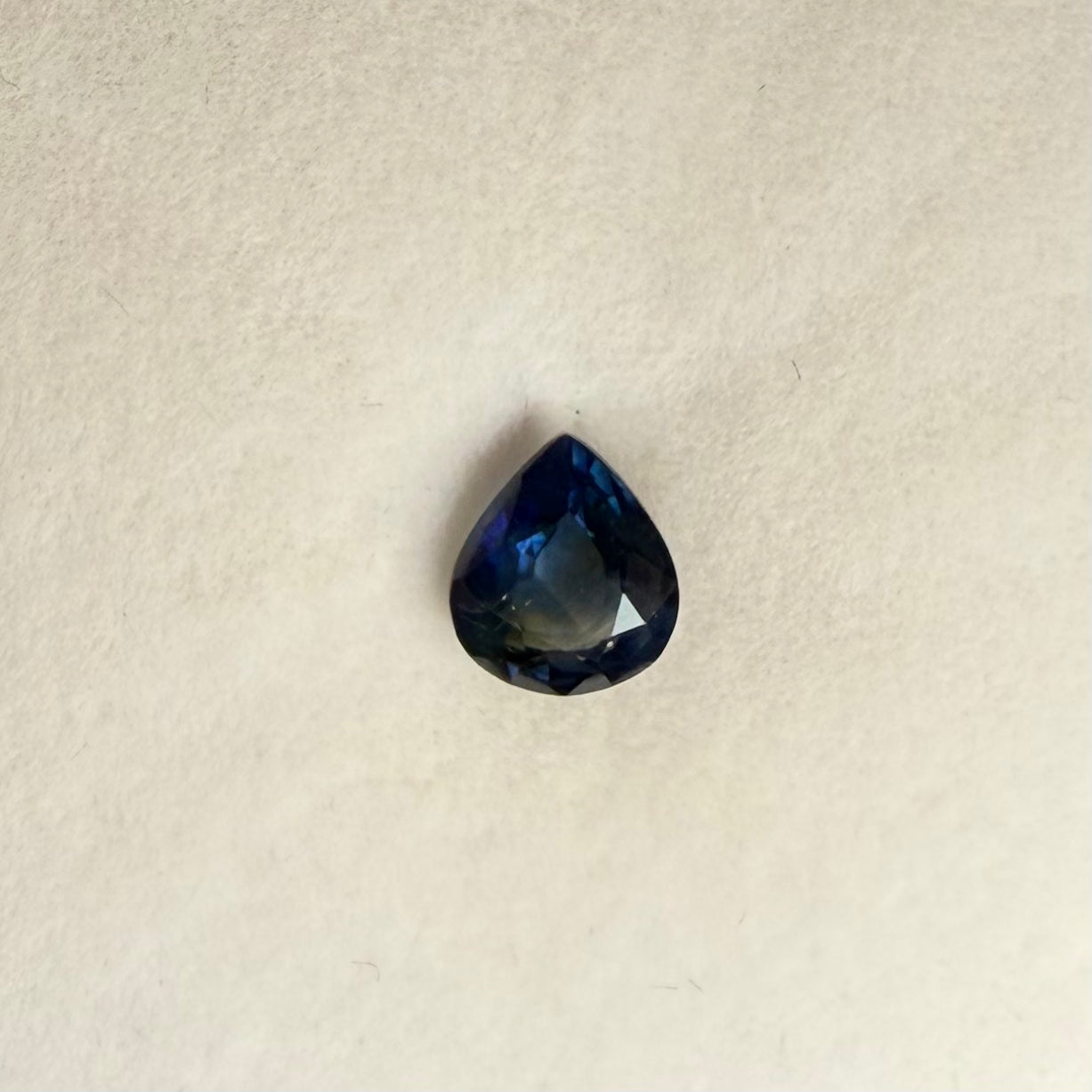 1.25ct Dark Blue Pear Sapphire