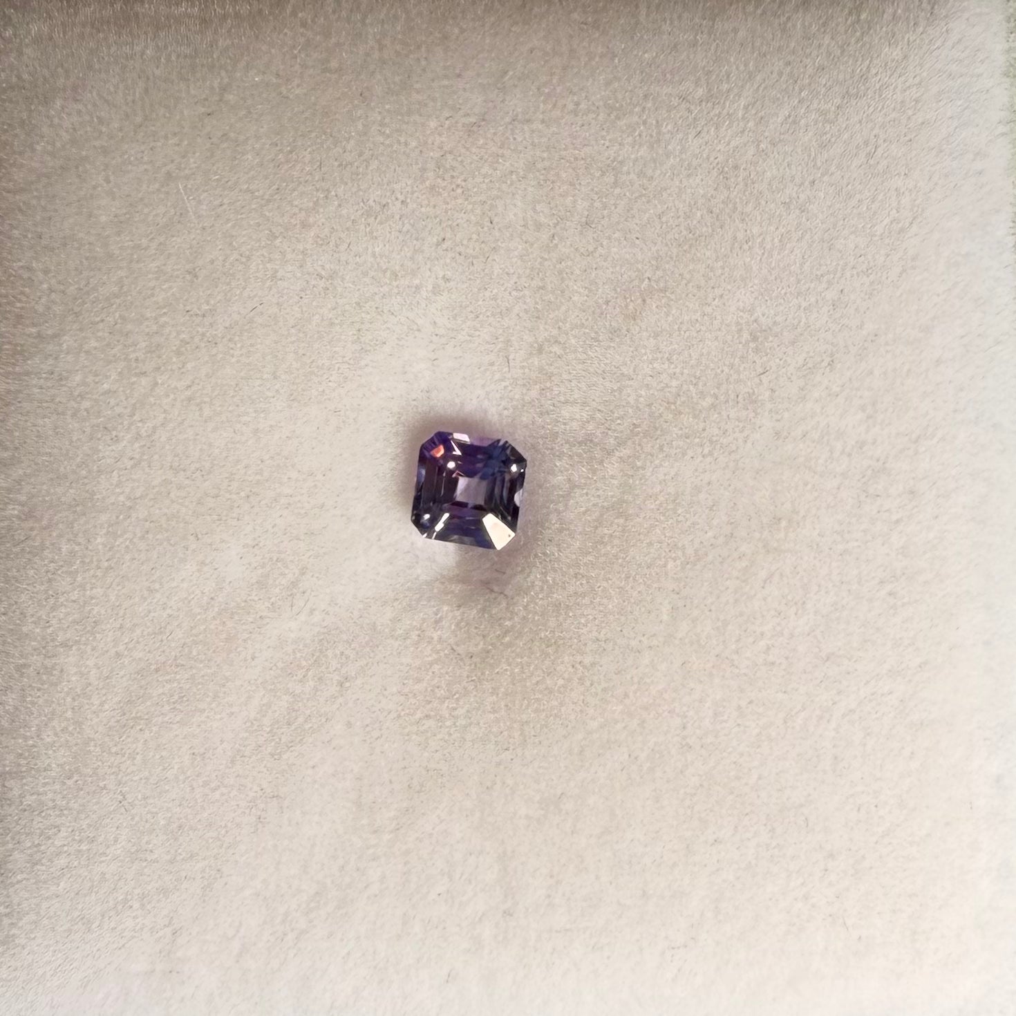 0.61ct Purple Asscher Sapphire