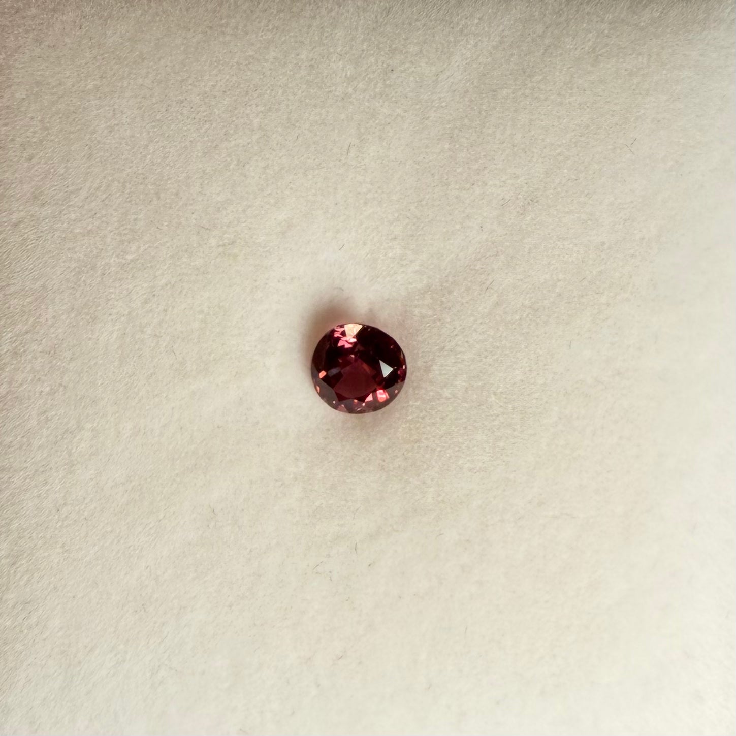 0.78ct Reddish Pink Oval Ruby