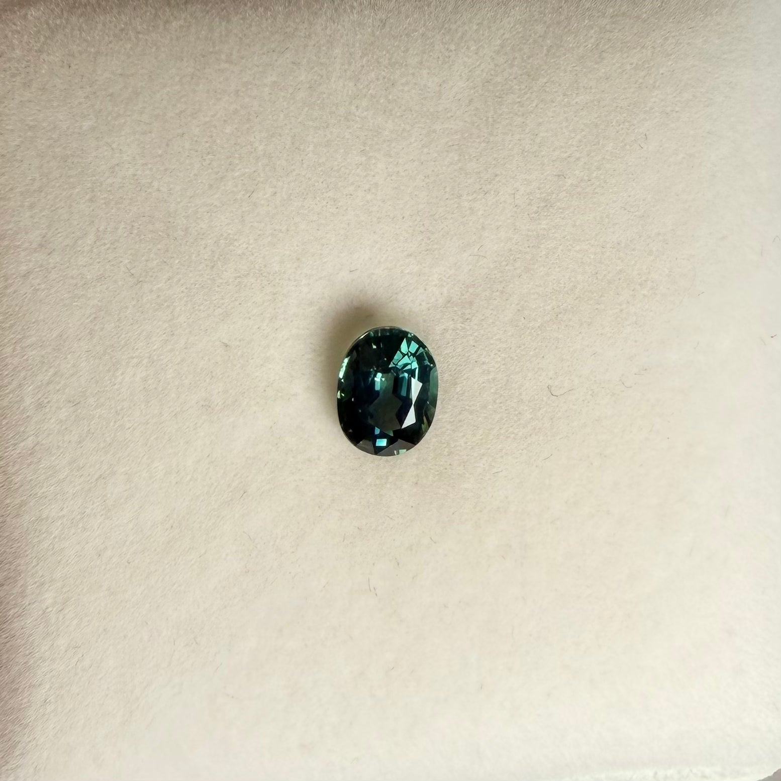 1.4ct Blue Green Oval Sapphire
