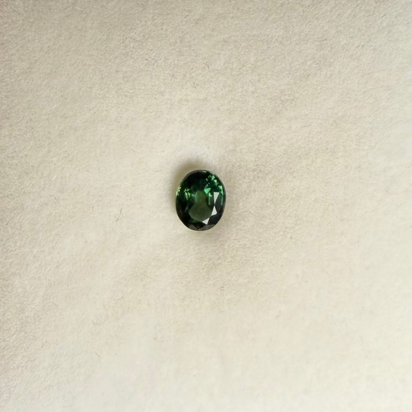 0.67ct Teal Oval Sapphire