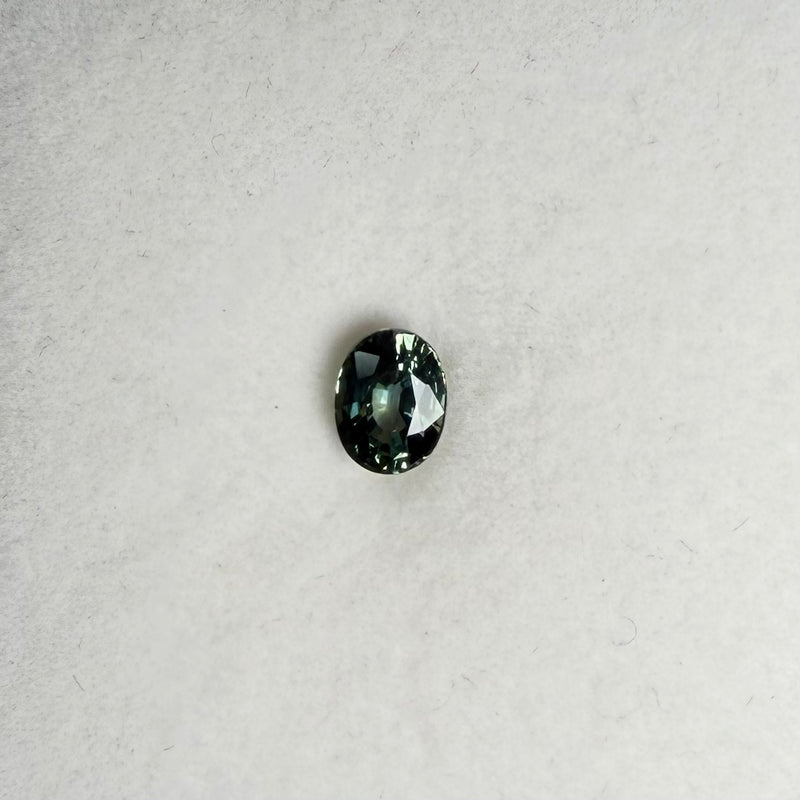 1.1ct Teal Oval Sapphire