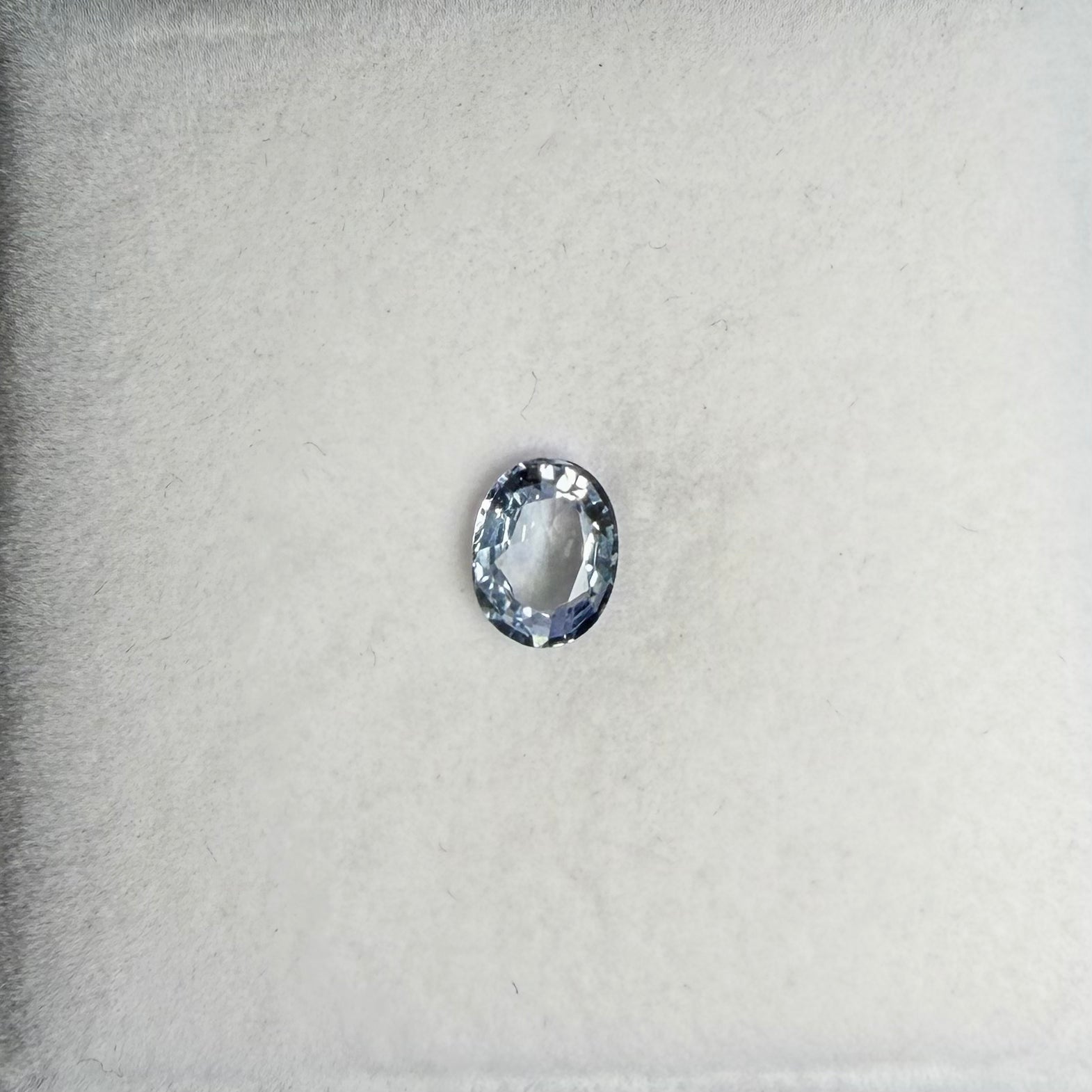 1.2ct Light Blue Oval Sapphire