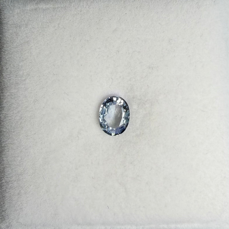 1.2ct Light Blue Oval Sapphire