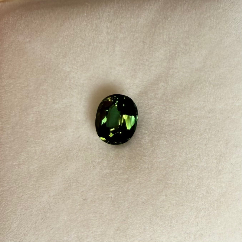 1.92ct Blue Green Oval Sapphire
