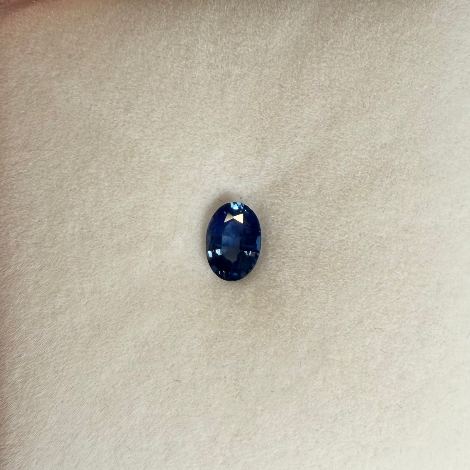 0.74ct Blue Oval Sapphire