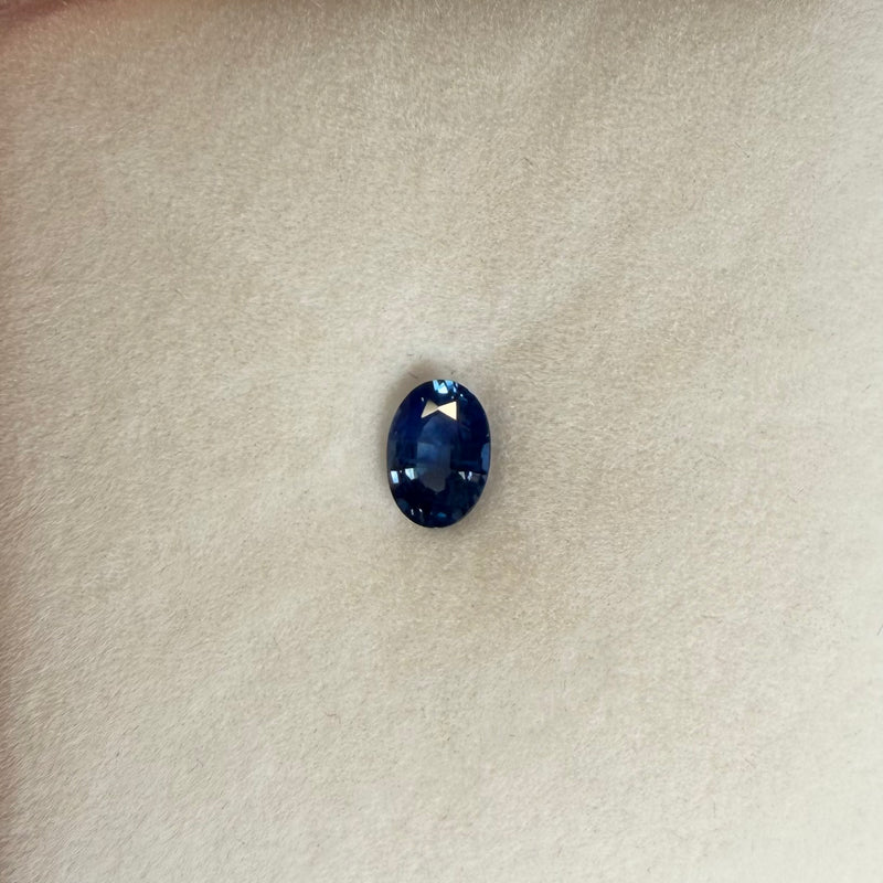 0.74ct Blue Oval Sapphire