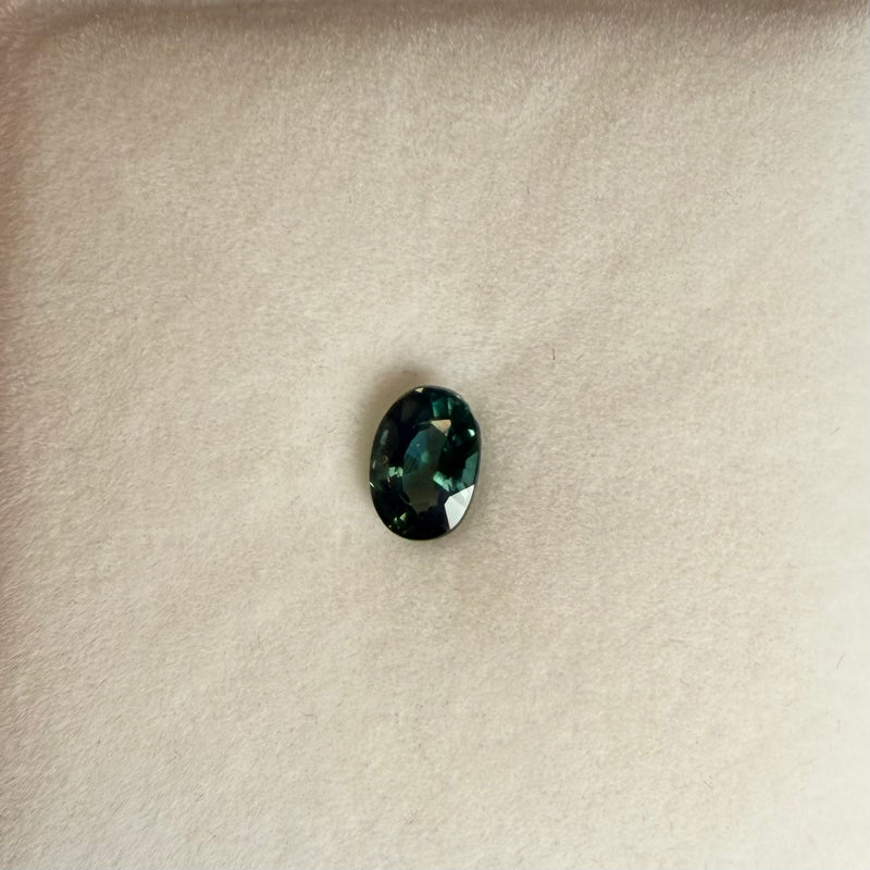1.15ct Bluish Green Oval Sapphire