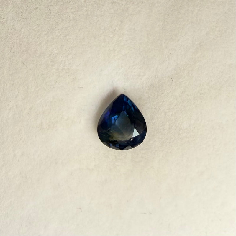 1.25ct Dark Blue Pear Sapphire