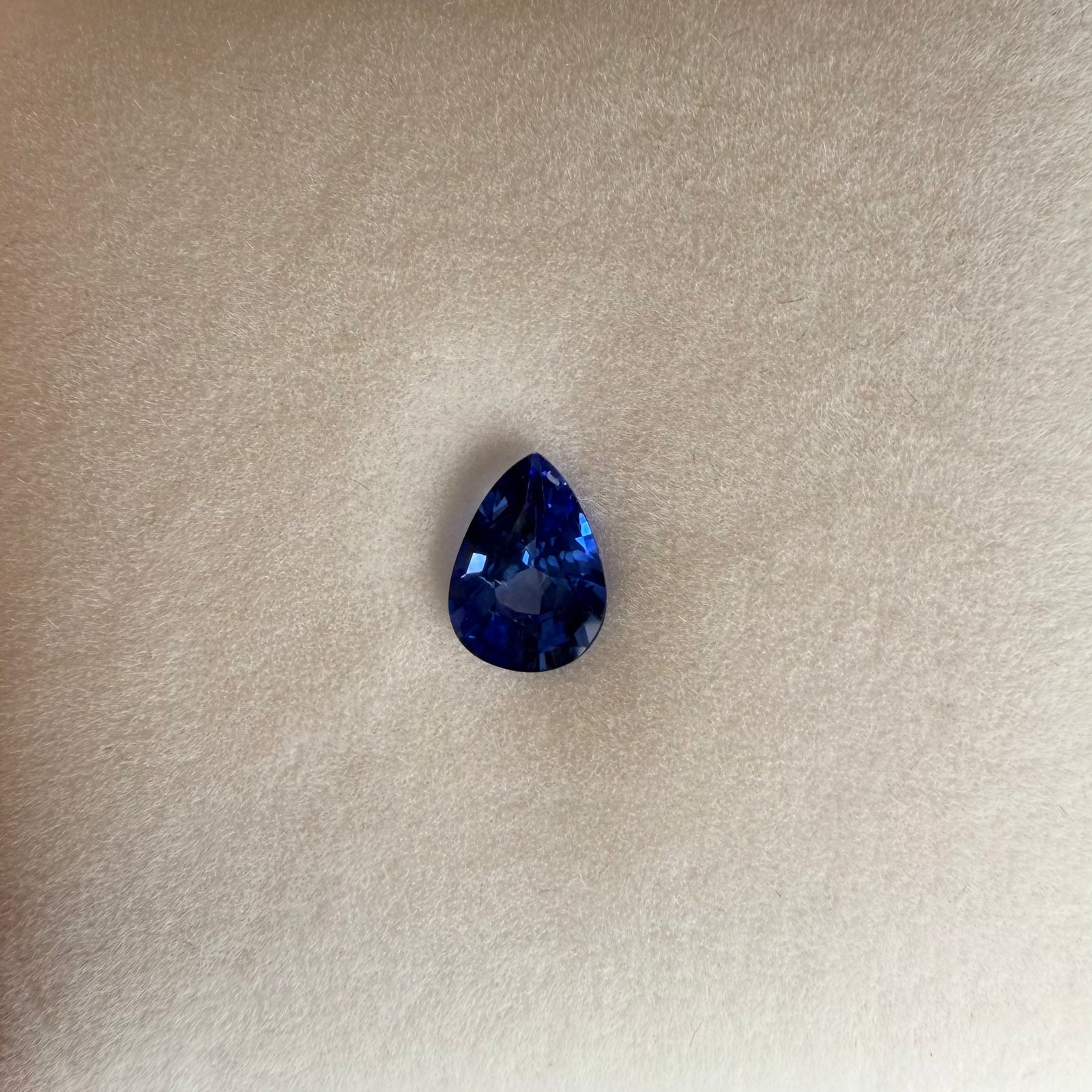 1.06ct Blue Pear Sapphire