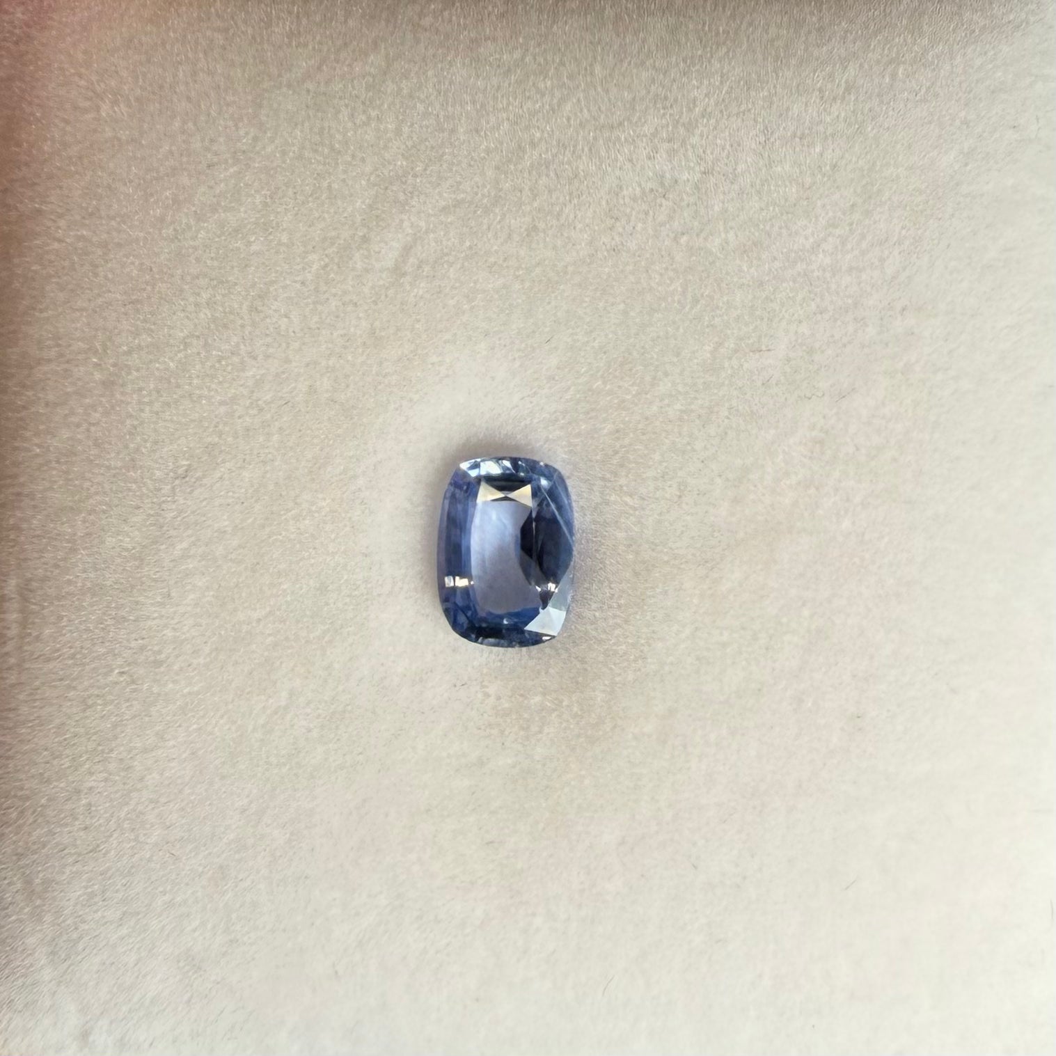 0.94ct Blue Cushion Sapphire