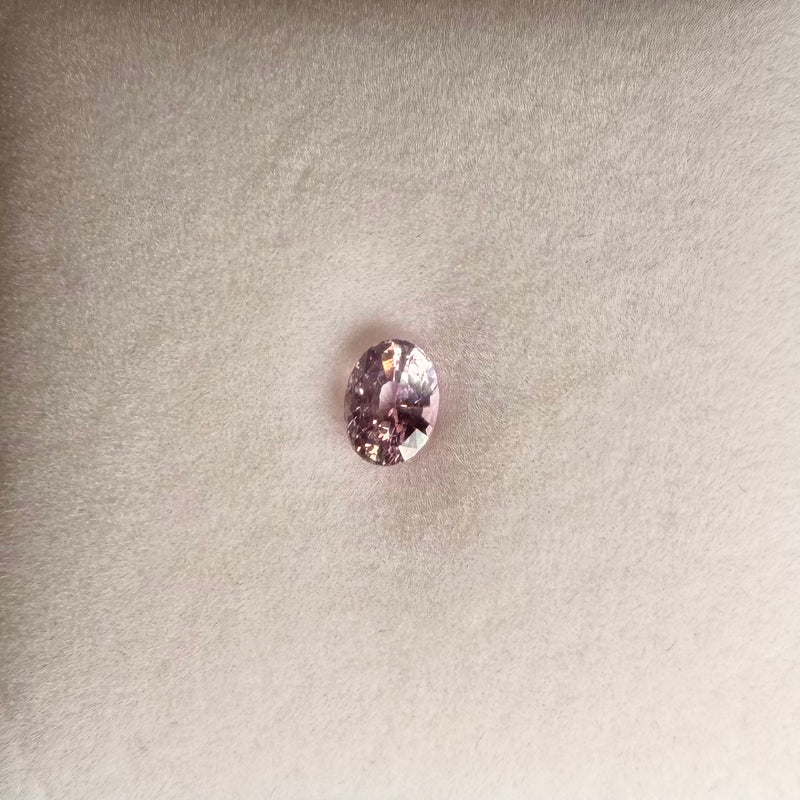 0.83ct Light Pink Oval Sapphire