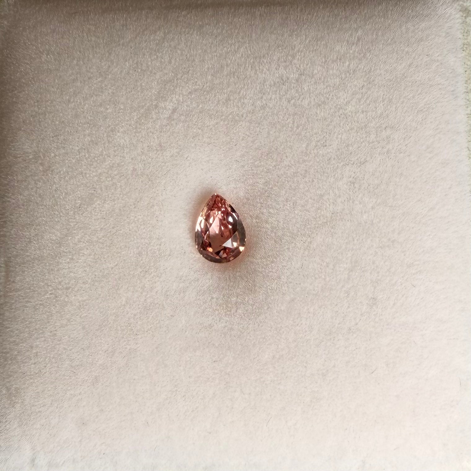 1.05ct Pink Pear Padparadscha Sapphire