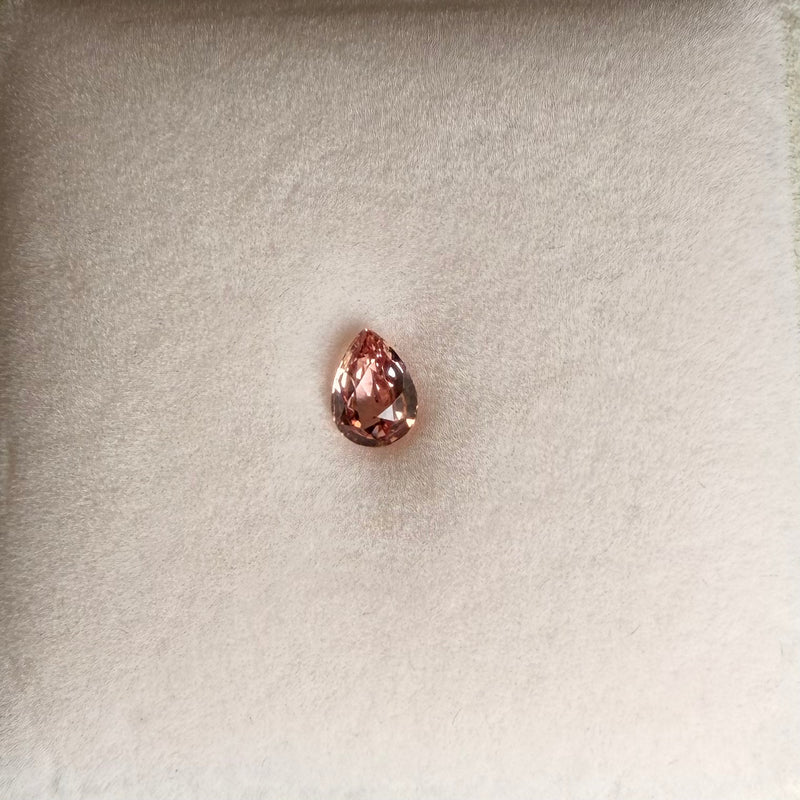 1.05ct Pink Pear Padparadscha Sapphire