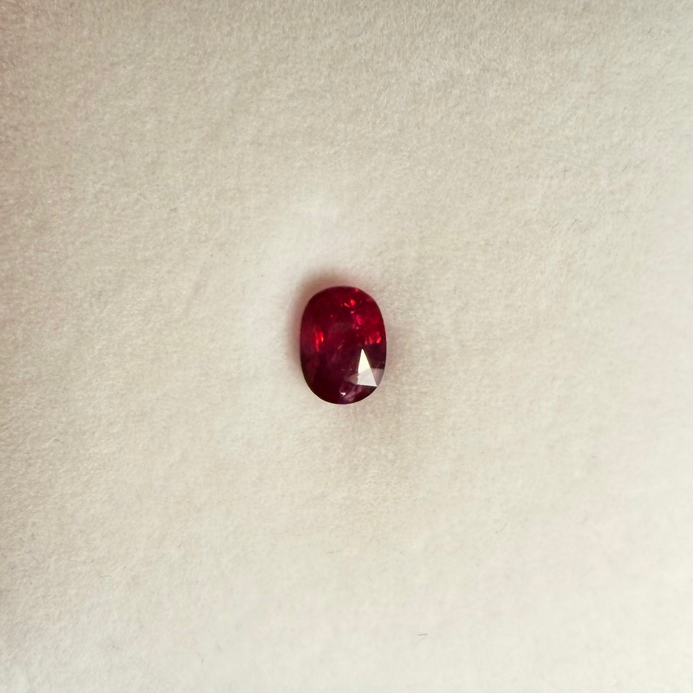 1.01ct Red Oval Ruby
