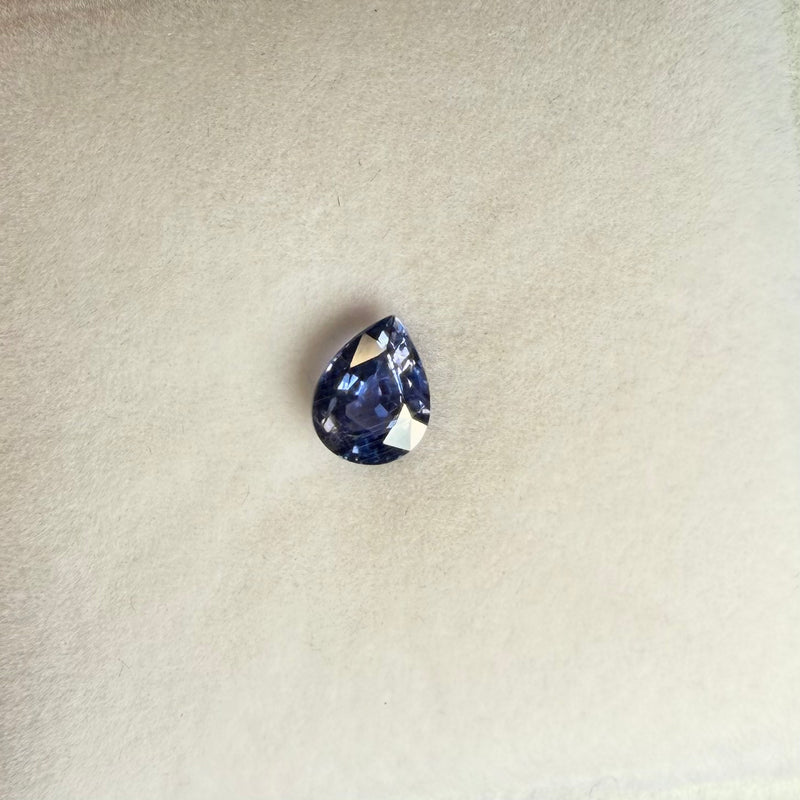 1.46ct Blue Violet Pear Sapphire