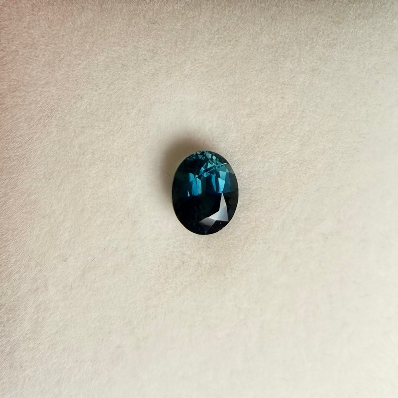 2.07ct Green Blue Oval Sapphire