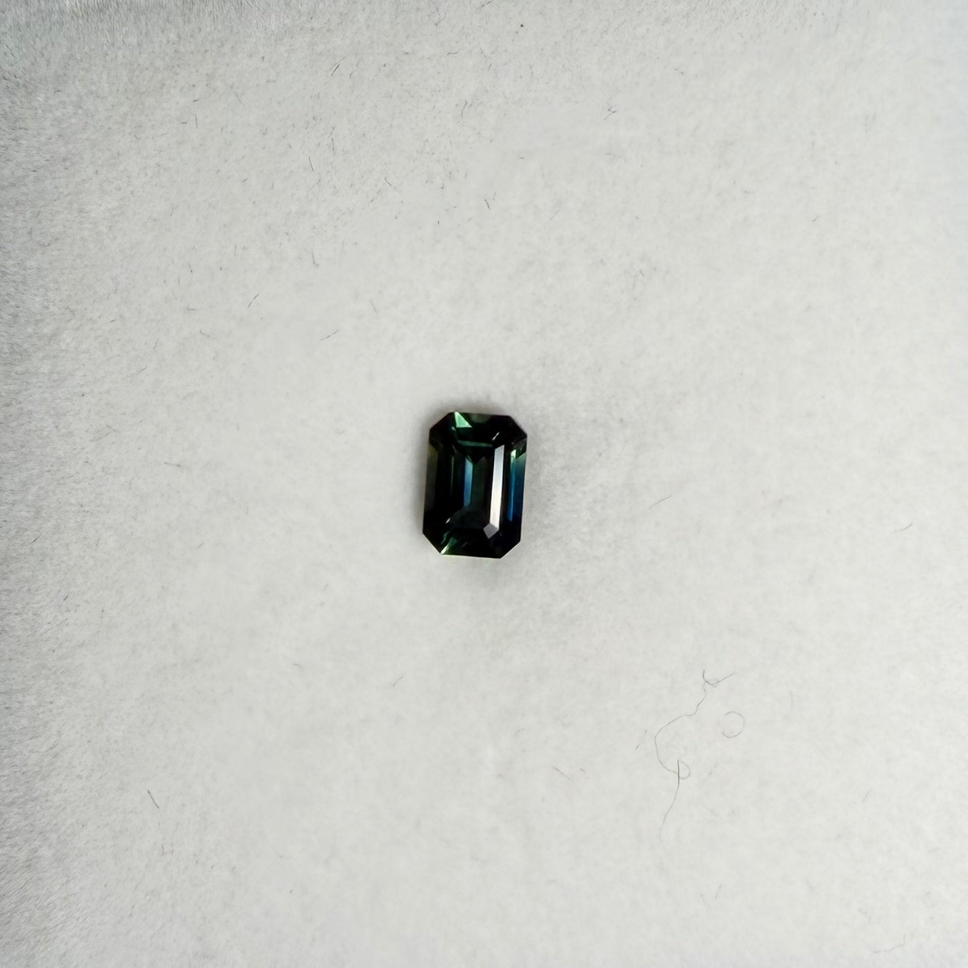 0.75ct Teal Emerald Sapphire