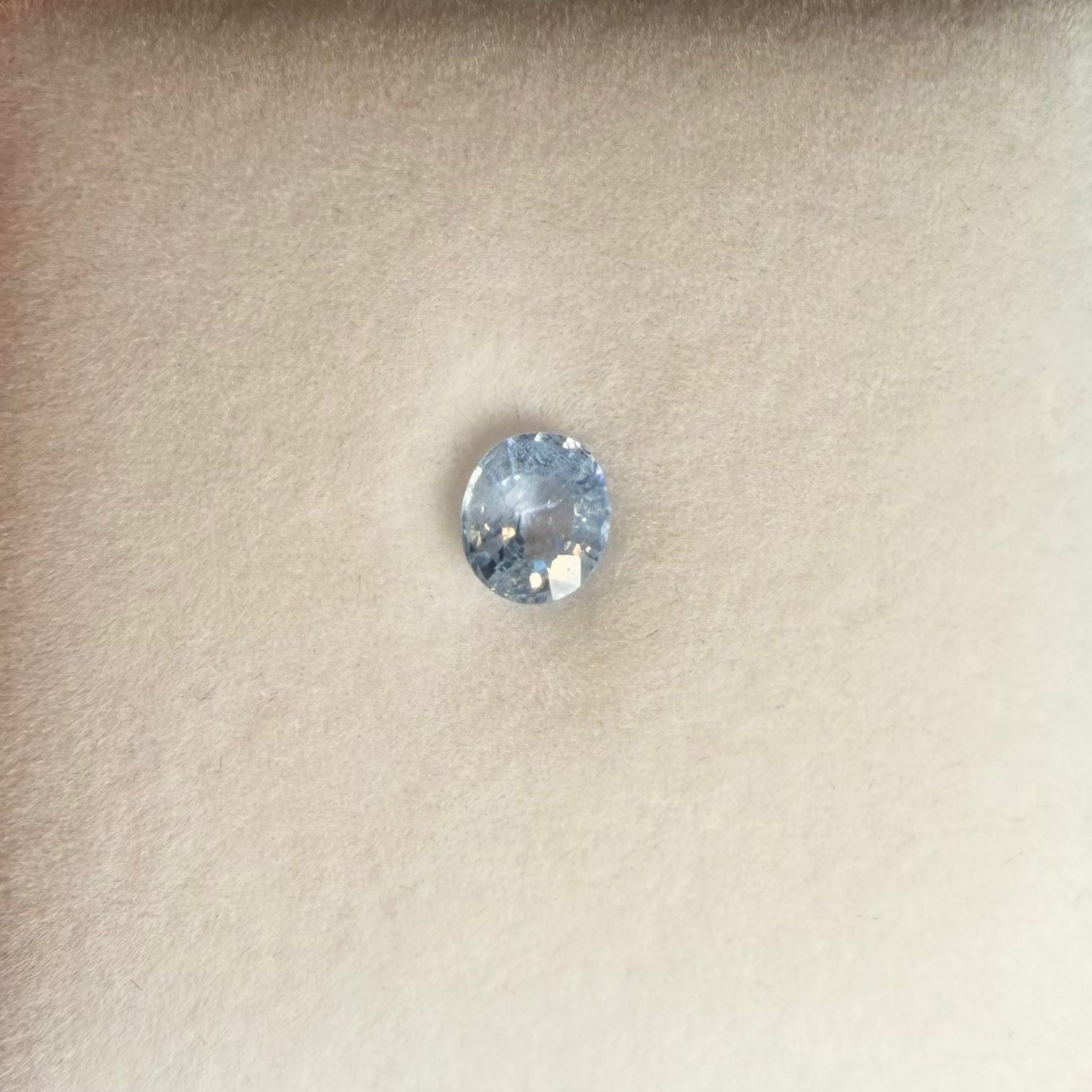 1.05ct Light Blue Oval Sapphire