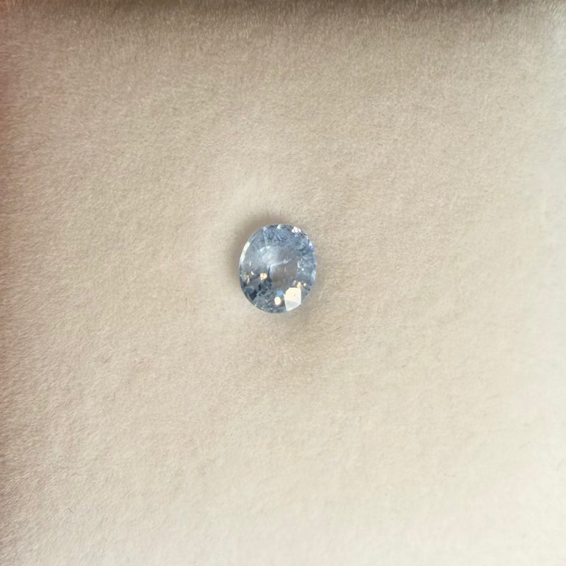 1.05ct Light Blue Oval Sapphire