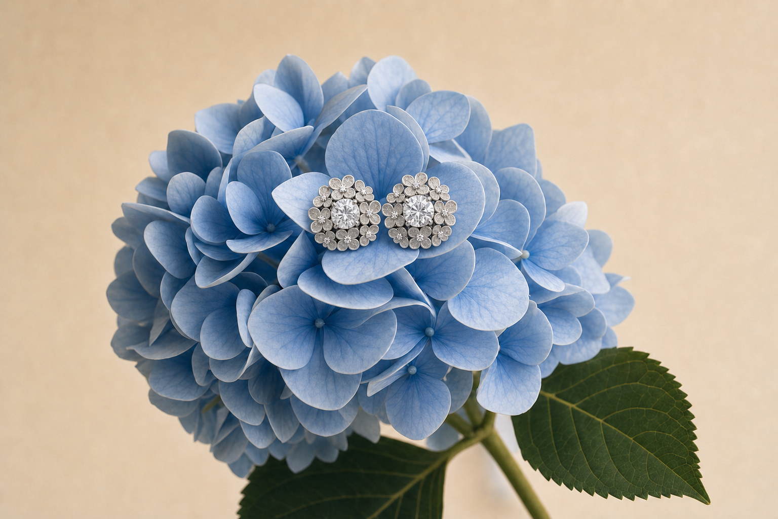Hydrangea Halo Earring